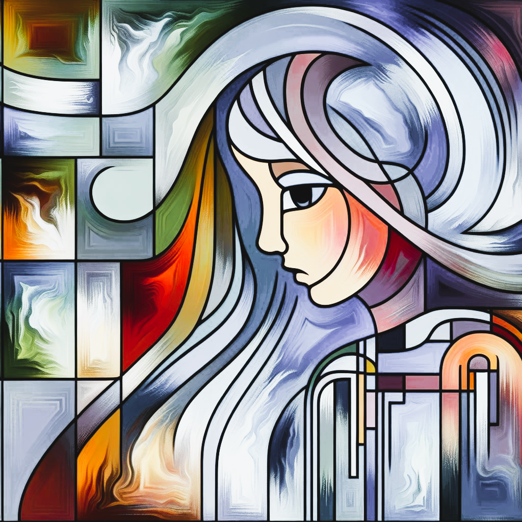 A Woman Facing Walls